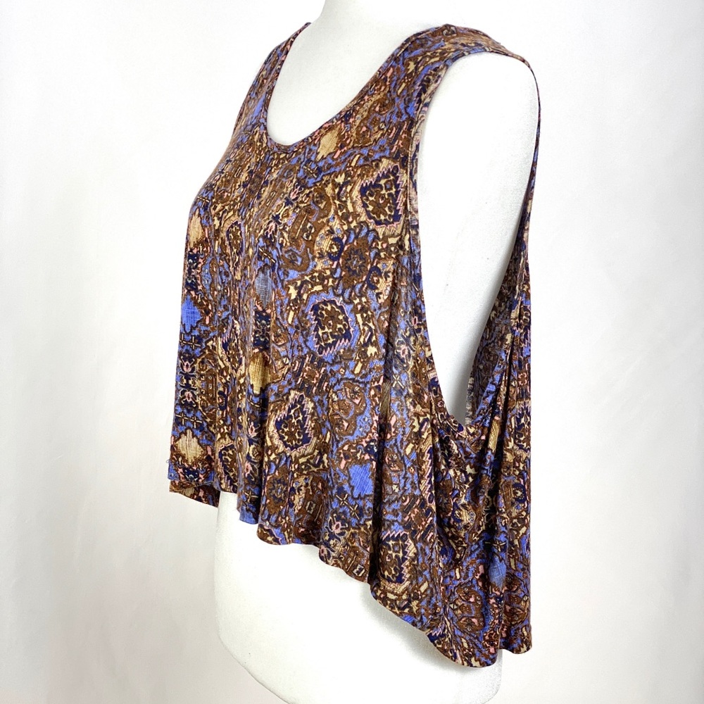 Bohemian High Low Crop Tank Top